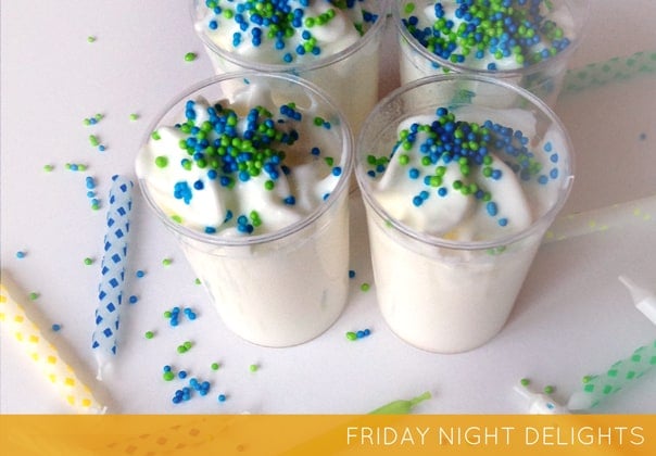 Easy Birthday Cake Pudding Shots - Simple Joy