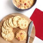 pimento cheese, crackers, southern