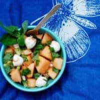 Melon, Mint + Mozzarella Salad