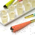 Champagne Jell-O Shots are the best way to celebrate any occasion! Use lemonade, real sparkling wine, vodka and gelatin to create this festive party treat and welcome the new year. (via feastandwest.com)