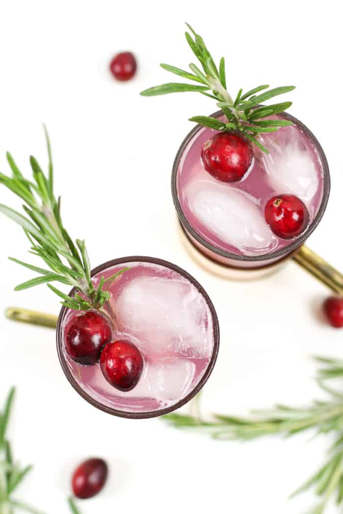 Christmas Moscow Mule With Pomegranate - Chelsea Dishes