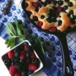 Fruit Skillet Cake from 'One Pot' cookbook from the Kitchens of Martha Stewart Living // Feast + West