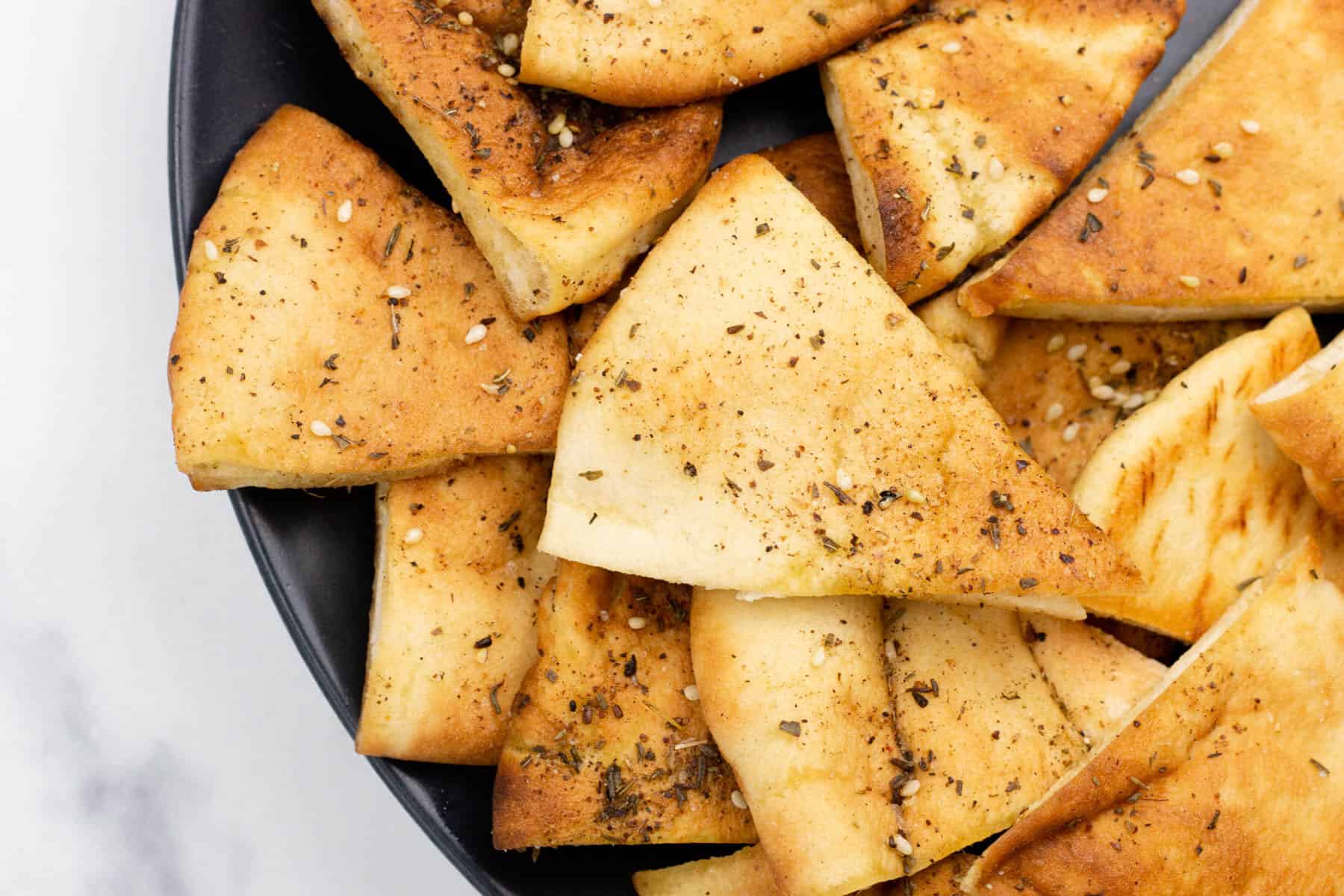 Easy Homemade Pita Chips (with Za'atar Seasoning) Feast + West