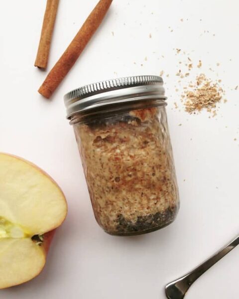 Almond Apple-Cinnamon Overnight Porridge // Feast + West