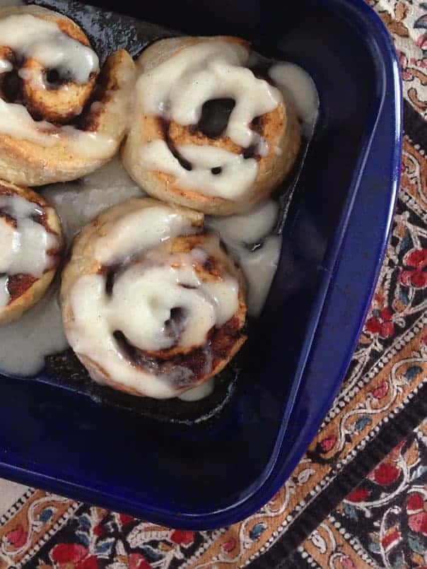 The world's easiest cinnamon rolls - Feast and Farm