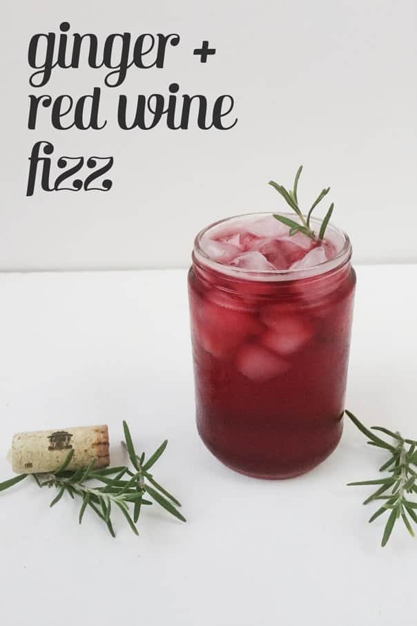 Ginger + Red Wine Fizz