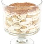 This sumptuous Tiramisu Trifle makes a statement for any party! Layers upon layers of espresso-soaked Italian ladyfinger cookies and tiramisu cream make for a show-stopping dessert. (via feastandwest.com)