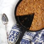 This Butterscotch Skillet Cookie is a quick and easy chocolate chip cookie dessert. Make it fresh and hot in your well-seasoned cast-iron skillet so you can have cookies for a crowd anytime I like. (via feastandwest.com)