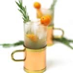 Pick up some pearly kumquats, cut some rosemary and combine for a totally new way to appreciate winter citrus. The Rosemary Kumquat Moscow Mule is a bright and refreshing variation on everyone's favorite drink with vodka and ginger beer. Copper mug optional, but totally encouraged. (via feastandwest.com)