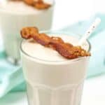 Wake up to a glass of this protein-rich Peanut Butter Banana Bacon Elvis Smoothie. Based on The King’s famed favorite sandwich, this liquid breakfast stars peanut butter, banana, honey and bacon. Yes, bacon! (via feastandwest.com)