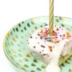 Birthday Cake Cinnamon Rolls are the best way to wake up on your birthday. Make these breakfast treats loaded with colorful sprinkles for yourself or anyone having a birthday to start the day, and year, off right! And don’t forget to make a wish. (via feastandwest.com)