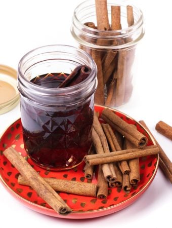 Homemade Cinnamon Whiskey fills you with the warmth of bourbon and spices. Now you can make your own spiced whiskey and control the amount of spice and ingredients. (via feastandwest.com)