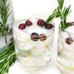 Glass of Christmas Spa Water