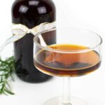 Plum brandy neat in a glass