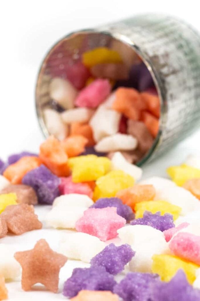 Colored Shaped and Flavored Sugar Cubes