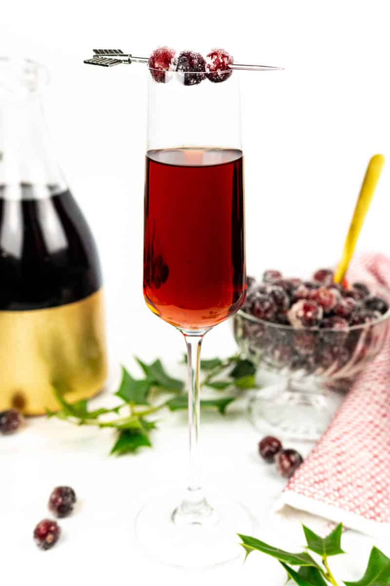 Set Up a Mimosa Bar for the Holidays + Sugared Cranberries Recipe