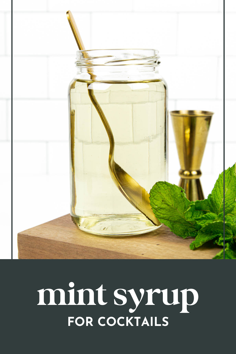 Easy Mint Simple Syrup (Great for Drinks) | Feast + West