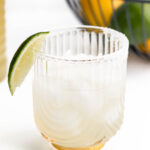 a margarita made with homemade sour mix