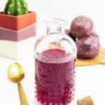 a jar of prickly pear syrup