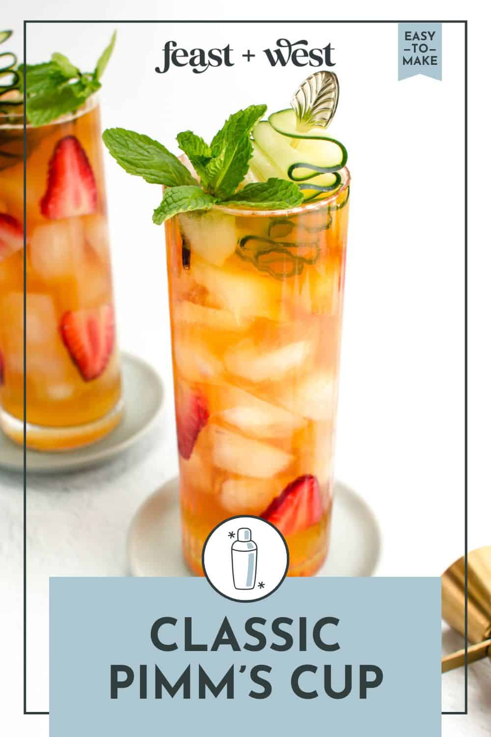 Classic Pimm's Cup Recipe (3Ingredient Cocktail!) Feast + West