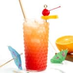 A tropical tequila cocktail.