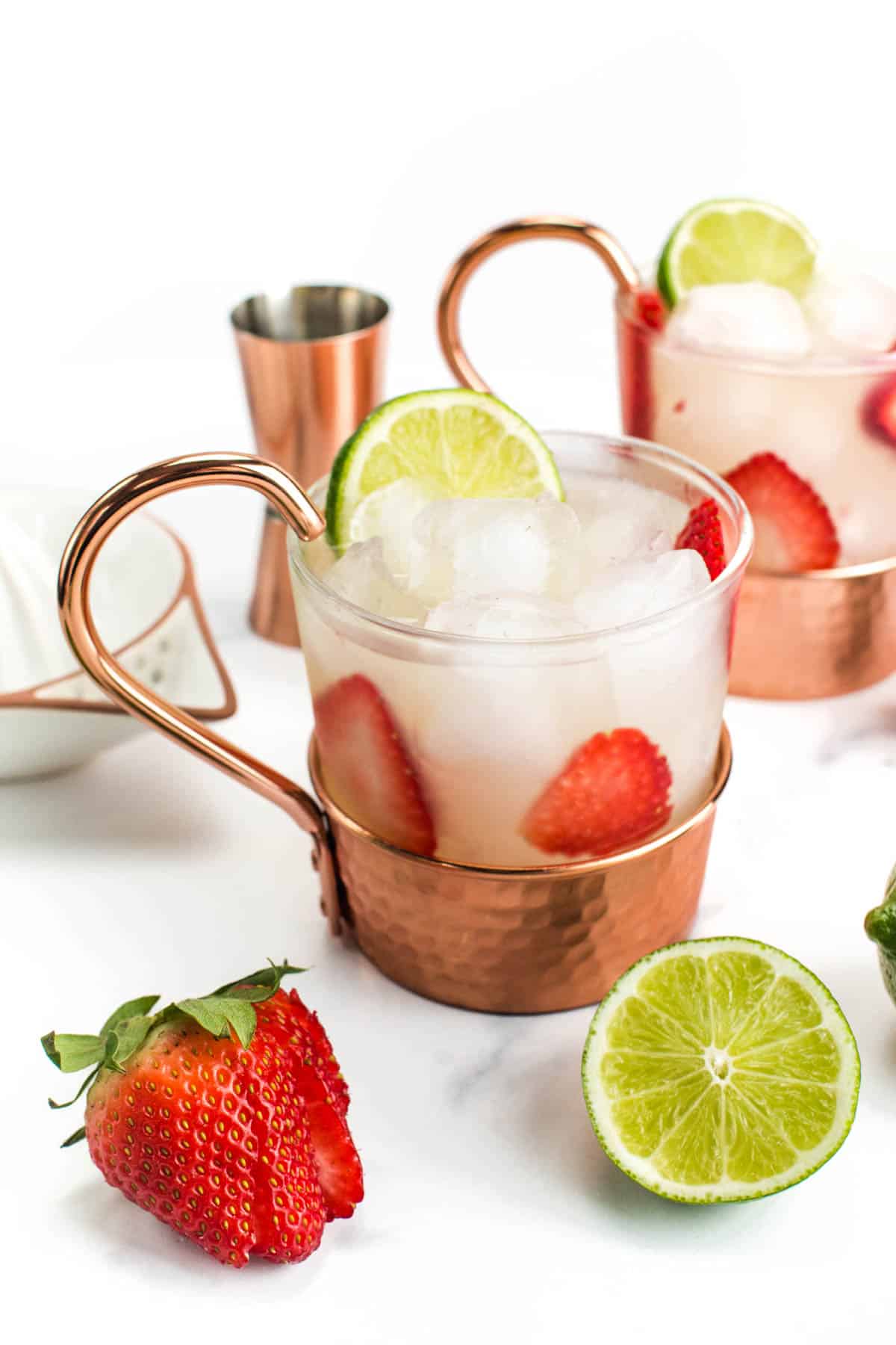 Strawberry-Basil Moscow Mule Recipe