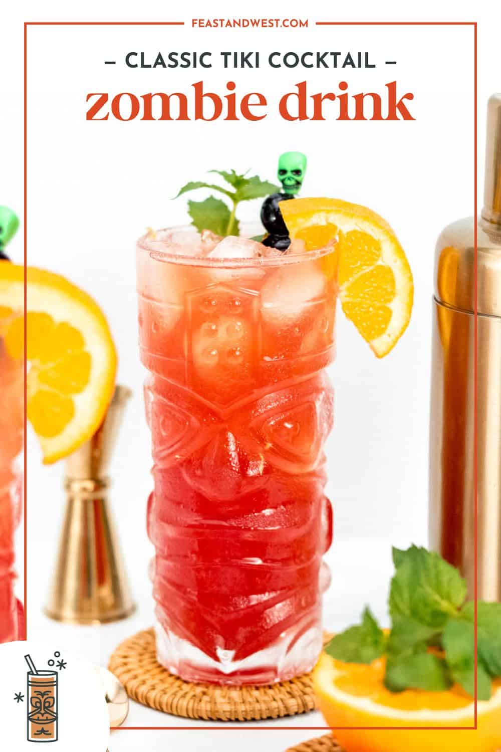 Zombie Drink (Classic Tiki Cocktail) | Feast + West