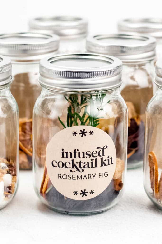 Rosemary fig cocktail infusion kit.