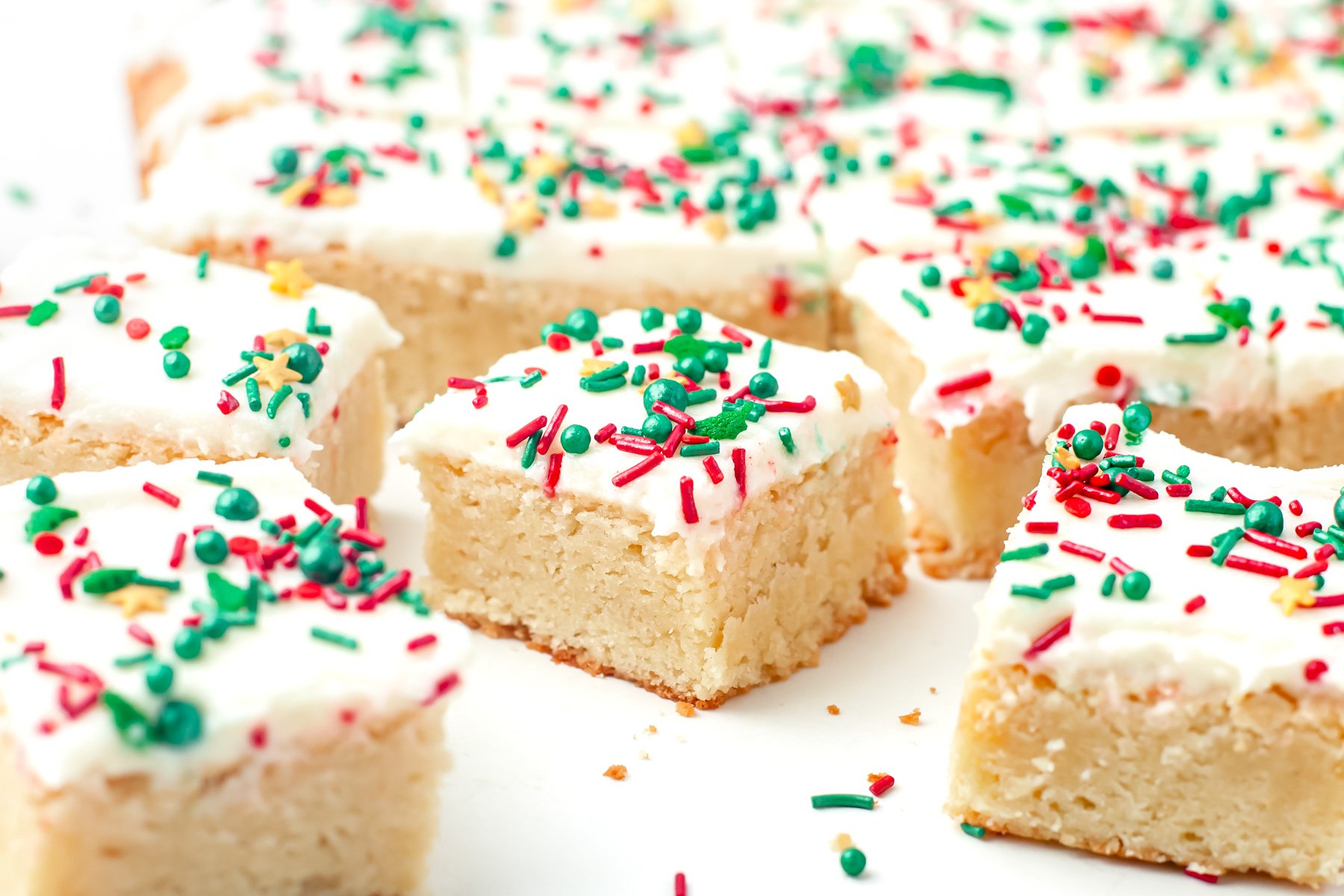 Christmas Sugar Cookie Bars