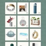 A grid of twelve gift items—jewelry, kitchenware, water bottle, makeup, speaker, plant holder, storage bag, and pet bed—labeled "Gifts for Everyone On Your List" in this must-see holiday gift guide.