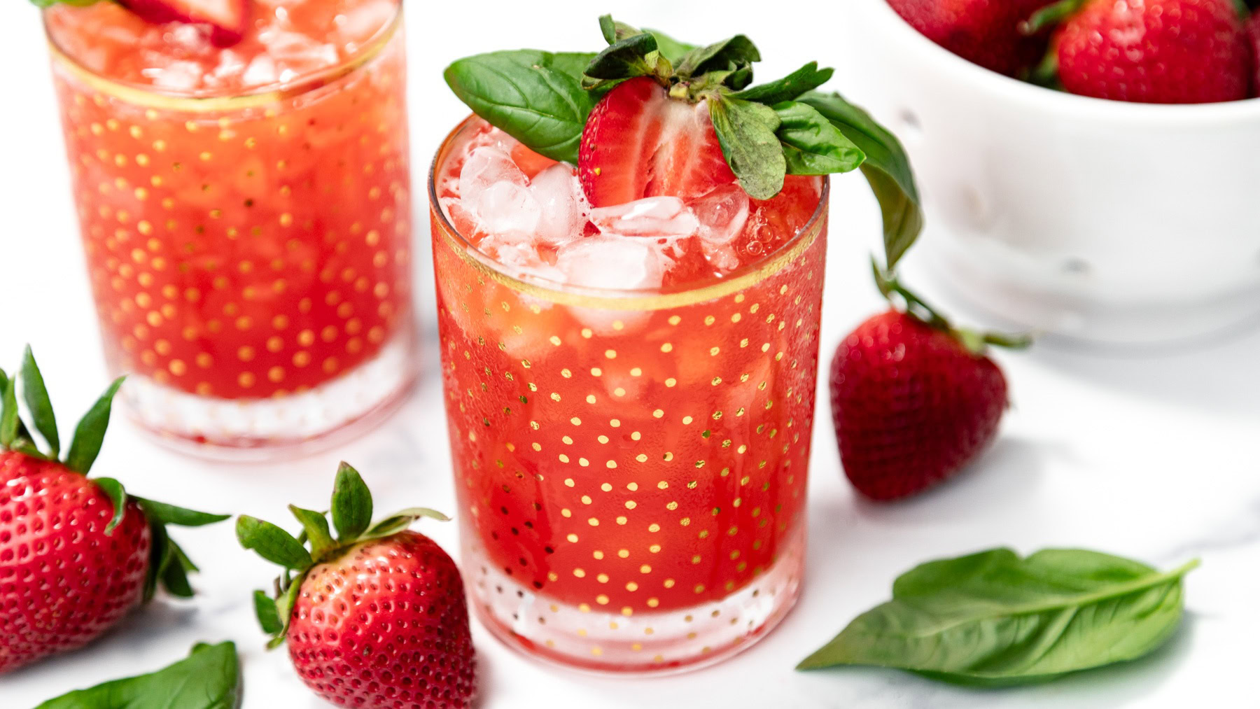 Strawberry Bourbon Smash Recipe