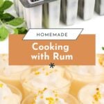 Homemade popsicles and creamy desserts topped with whipped cream and gold star sprinkles.
